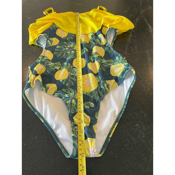 Lemon Slice one piece family match swimsuit ladies Medium - Picture 11 of 11